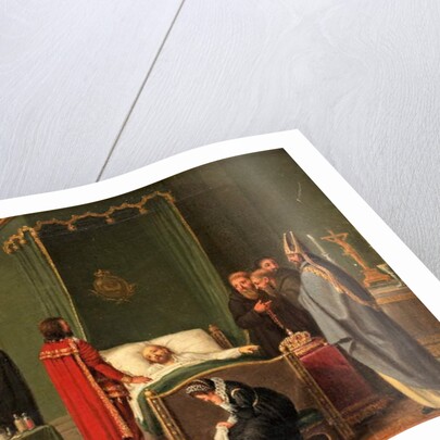 Sten Sture by the Deathbed of King Charles VIII of Sweden by Pehr Hillestrom