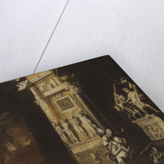 The Fire of Troy With Aeneas Carrying Anchises, 17th century by Francois de (1593-1644) Nome