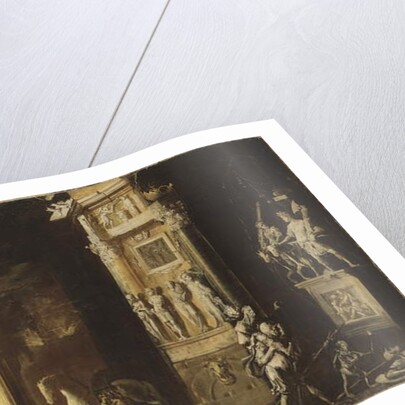 The Fire of Troy With Aeneas Carrying Anchises, 17th century by Francois de (1593-1644) Nome