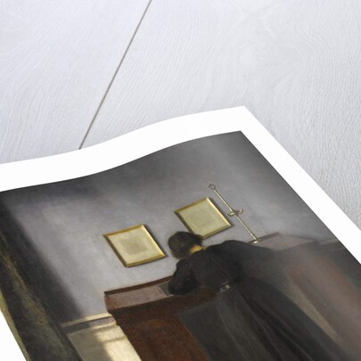 Ida Standing at a Desk, 1900 by Vilhelm Hammershoi