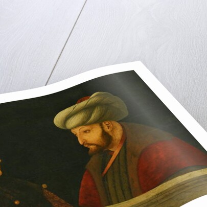 Portrait of Sultan Mehmed II with a young dignitary, 1444 by Gentile (school of) Bellini