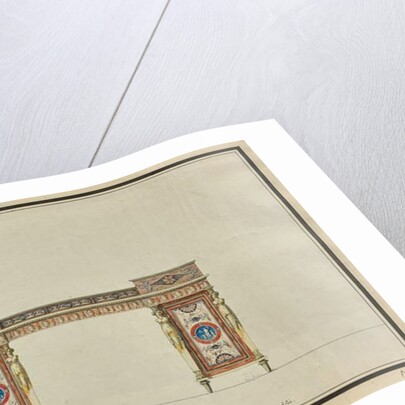 Design of a desk, c.1800 by Charles Percier