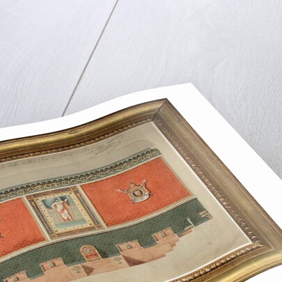 Decoration project for the Grand Chamber of the Court of Cassation, 1809 by Pierre Francois Leonard Fontaine