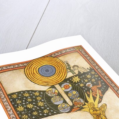 The Redeemer. Miniature from Liber Scivias by Hildegard of Bingen, c.1175 by German School