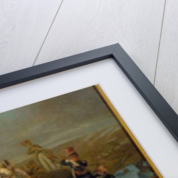 The Death of Prince Josef Poniatowski, at the Battle of Leipzig, 16th October 1813 by School Ukranian