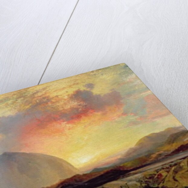 Sunset Vespers at the Old Rugged Cross by Thomas Moran