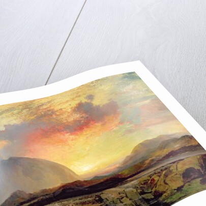 Sunset Vespers at the Old Rugged Cross by Thomas Moran