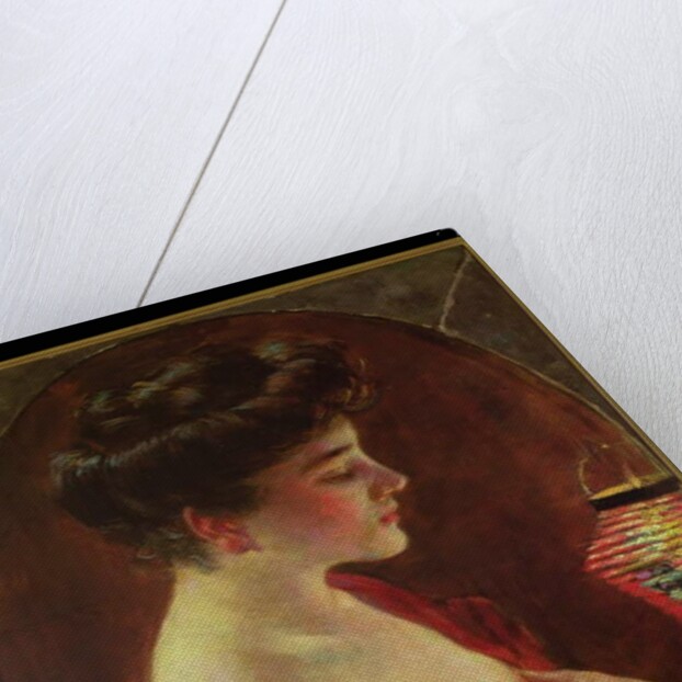 Woman with Japanese Lantern by James Carroll Beckwith