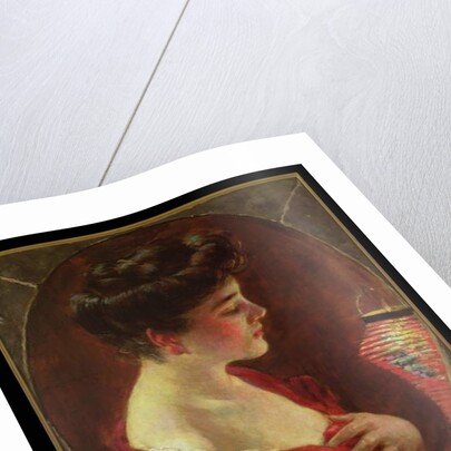 Woman with Japanese Lantern by James Carroll Beckwith