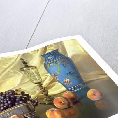 Still Life with Peaches, 1881 by Edward Chalmers Leavitt