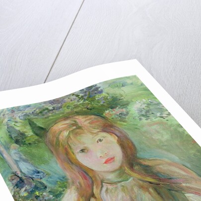 Little Girl at Mesnil, 1892 by Berthe Morisot