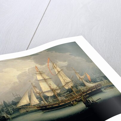 Four-Masted Clipper Ship in Liverpool Harbour, c.1810 by Robert Salmon