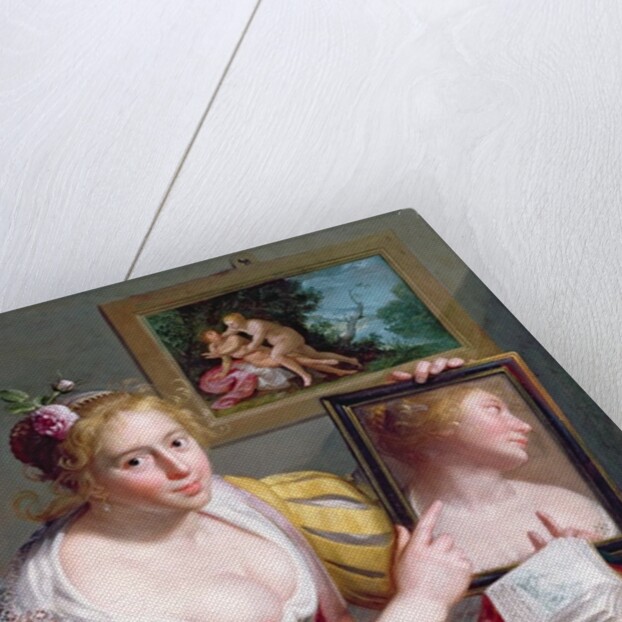 Girl with a Mirror, an Allegory of Profane Love, 1627 by Paulus Moreelse