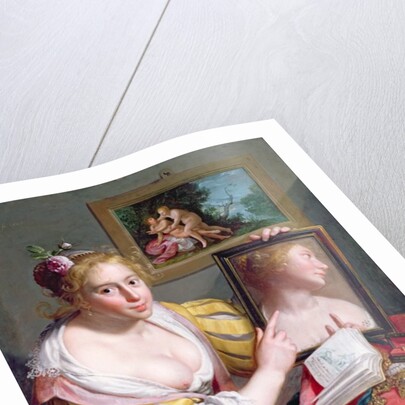 Girl with a Mirror, an Allegory of Profane Love, 1627 by Paulus Moreelse