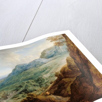 The Escorial, from a Foothill of the Guadarrama Mountains by Lucas van Uden