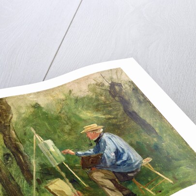 Corot at his Easel, Crecy-en-Brie, 1874 by Eugene Decan