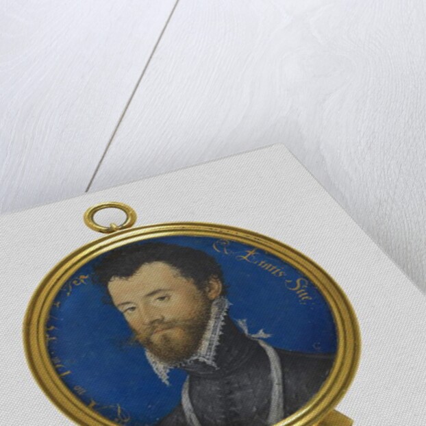 Portrait miniature of an unknown man, 1572 by Nicholas Hilliard