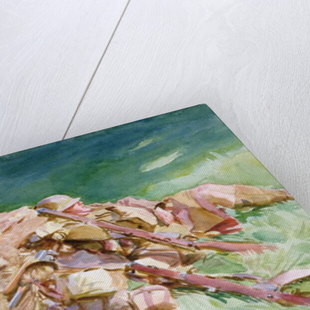 1151 Highlanders Resting at the Front, 1918 by John Singer Sargent