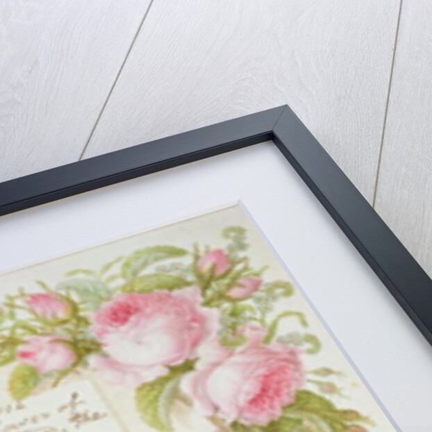 A surround of mixed flowers with an inscribed message by Joseph Banks, 1814 by Francis Bauer