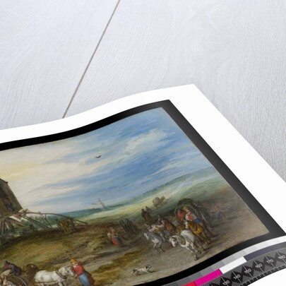 Landscape with mill and carts, c.1611 by Jan the Elder Brueghel