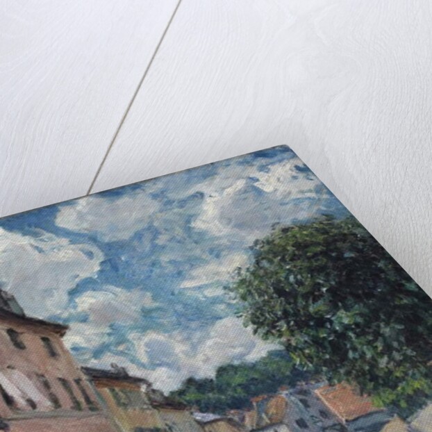 A Street, possibly in Port-Marly, 1876 by Alfred Sisley