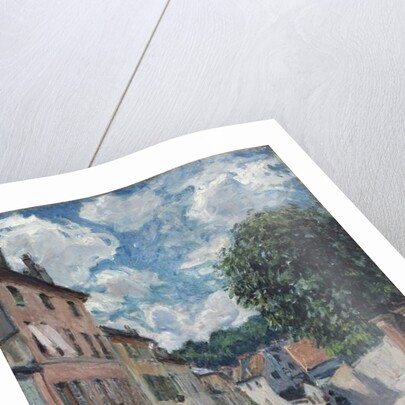 A Street, possibly in Port-Marly, 1876 by Alfred Sisley