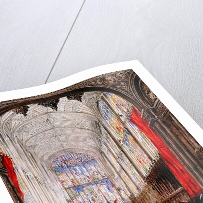 Interior of King's College Chapel, 1843 by Joseph Murray Ince