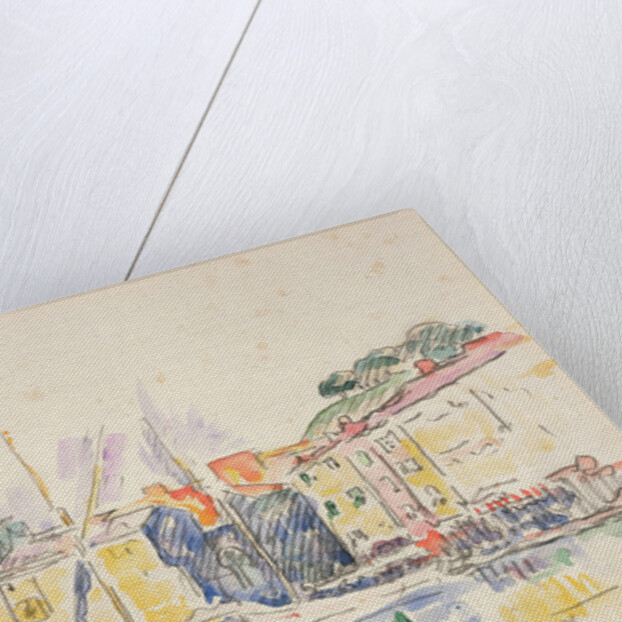 French Port of St. Tropez, 1914 by Paul Signac