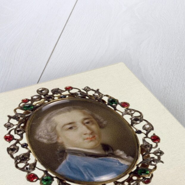 Portrait miniature of Richard Milles, c.1758 by Pompeo Girolamo Batoni