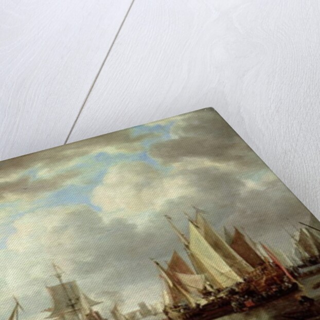 Shipping before Dordrecht, 1651 by Simon Jacobsz. Vlieger