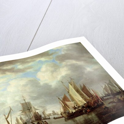 Shipping before Dordrecht, 1651 by Simon Jacobsz. Vlieger
