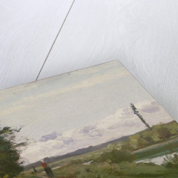 The Banks of the Seine at Bougival, 1864 by Camille Pissarro