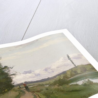 The Banks of the Seine at Bougival, 1864 by Camille Pissarro