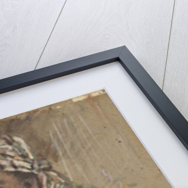 Black woman with peonies, c.1870 by Jean Frederic Bazille