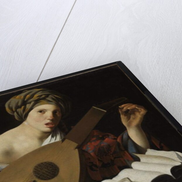 Young woman tuning a lute, c.1626-27 by Hendrick Ter Brugghen