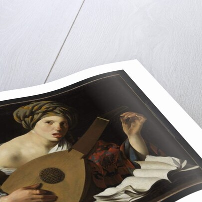 Young woman tuning a lute, c.1626-27 by Hendrick Ter Brugghen