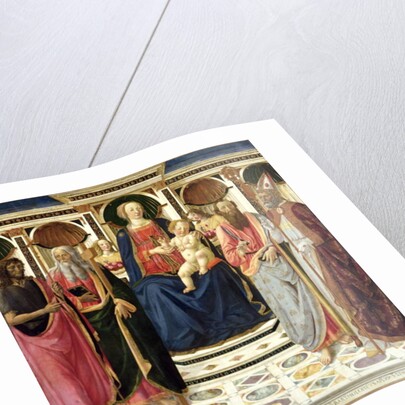 Virgin and Child with SS. John the Baptist, Andrew, Bartholomew and Zenobius, c.1478 by Cosimo Rosselli