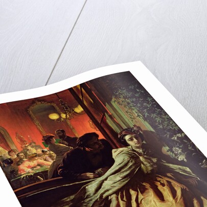 On the Brink, 1865 by Alfred W. Elmore