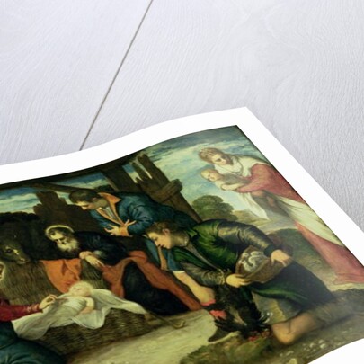 The Adoration of the Shepherds, 1540s by Jacopo Robusti Tintoretto