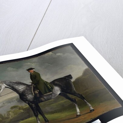 Joseph Smyth Esquire, Lieutenant of Whittlebury Forest, Northamptonshire, on a Dapple Grey Horse, c.1762-64 by George Stubbs
