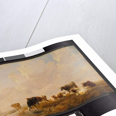 Cattle by a River, 1835 by Thomas Sidney Cooper