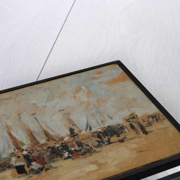 Beach scene, possibly Harfleur, 1888-95 by Eugene Louis Boudin