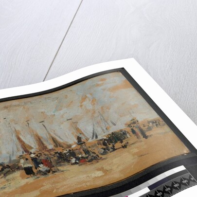 Beach scene, possibly Harfleur, 1888-95 by Eugene Louis Boudin