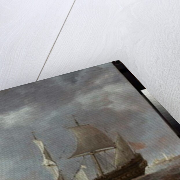 Sea-piece, a breeze near a Dutch port, c.1640 by Simon Jacobsz. Vlieger