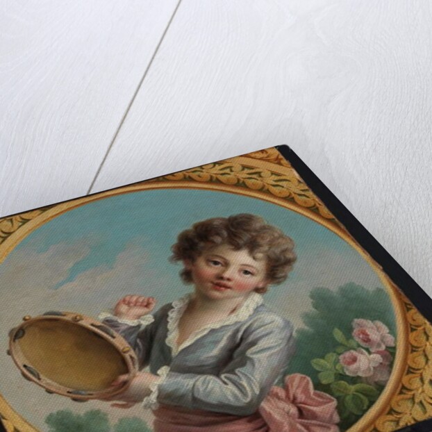 Child with a tambourine, 1772 by Francois-Hubert Drouais