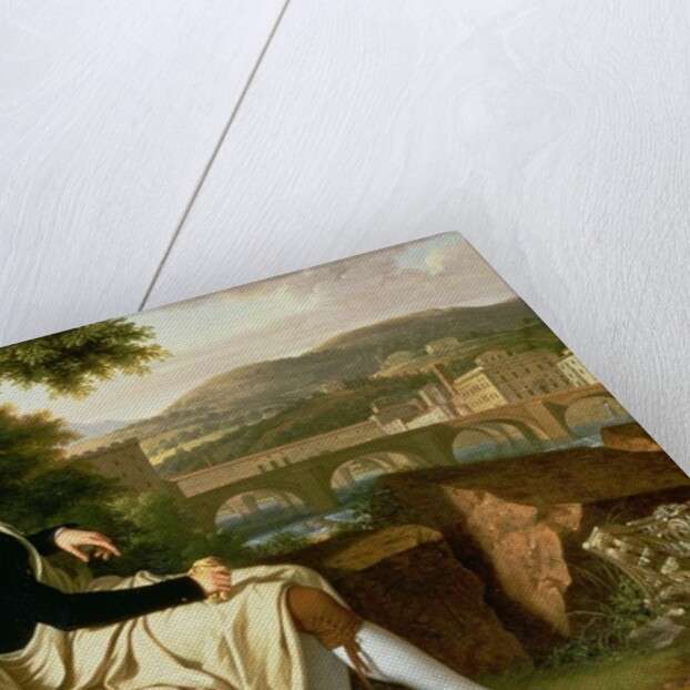 Allen Smith seated Above the River Arno, contemplating Florence, 1797 by Francois Xavier Fabre