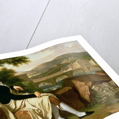 Allen Smith seated Above the River Arno, contemplating Florence, 1797 by Francois Xavier Fabre