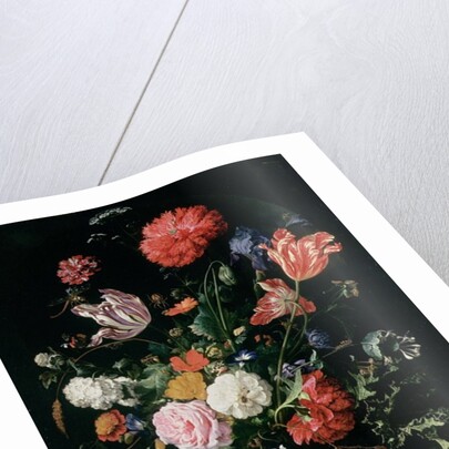 Flowers in a Glass Vase, c.1660 by Jan Davidsz de Heem