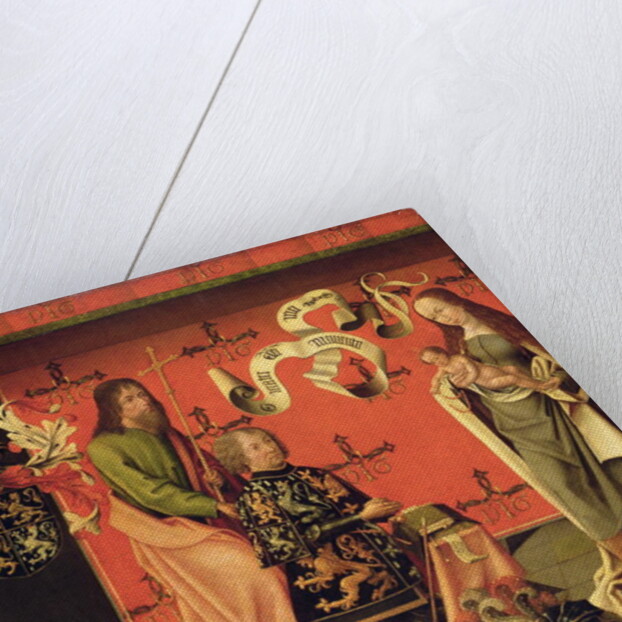 Portrait of the Chevalier Philip Hinckaert and St. Philip the Apostle, before the Virgin and Child, c.1494-1505 by Brabant School