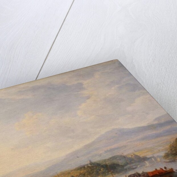 View on the Rhine, near Cologne, c.1700-10 by Jan the Elder Griffier